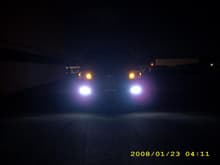 these bulbs in the fogs are the old blue halogen that scorched my housings. Once you go HID, you never go back!
