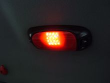 painted dome light with LEDs