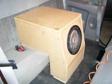 Custom sub box, not yet finished.