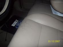 Cracks in the seat