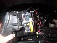 Ballast Mount on the Headlight Housing