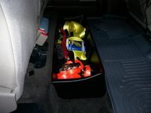 Underseat stoarage installed.