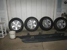 17" Brushed Aluminum RIMS/TIRES