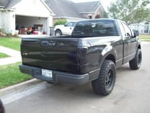 blacked out oval and f150 emblems