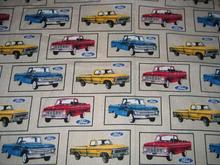 Detail of the table cloth material used for my son's baby shower.