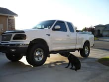 Nothing is better than a man's truck and his dog