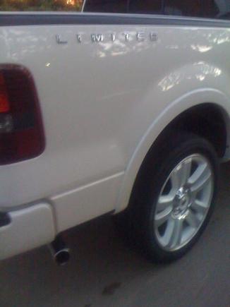 Limited along truck bed