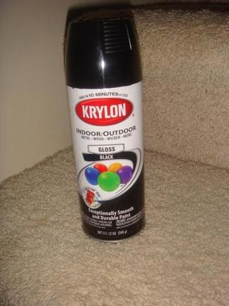 krylon indoor/outdoor black gloss