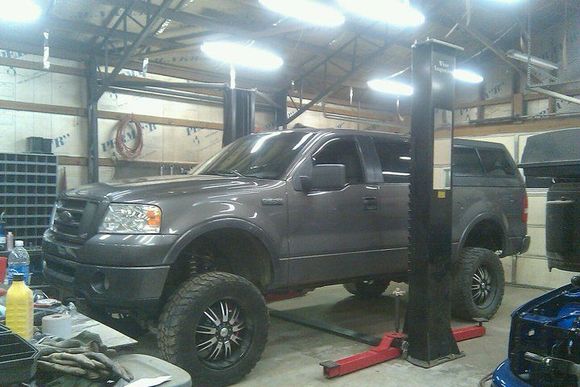 well it only took a couple hours but I got my new add a leafs put on and coilovers!