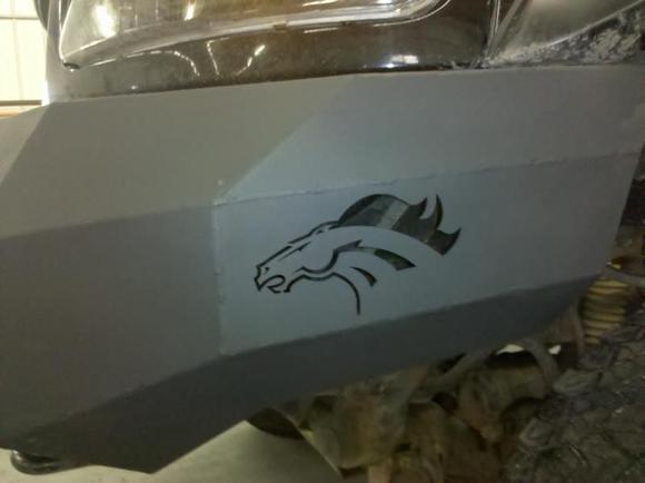 Custom built bumper at our shop