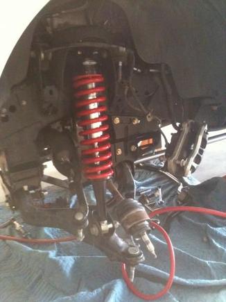 somewhat assembled drivers side