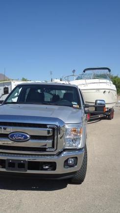 New 2011 F350 with 1st tow hooked up.