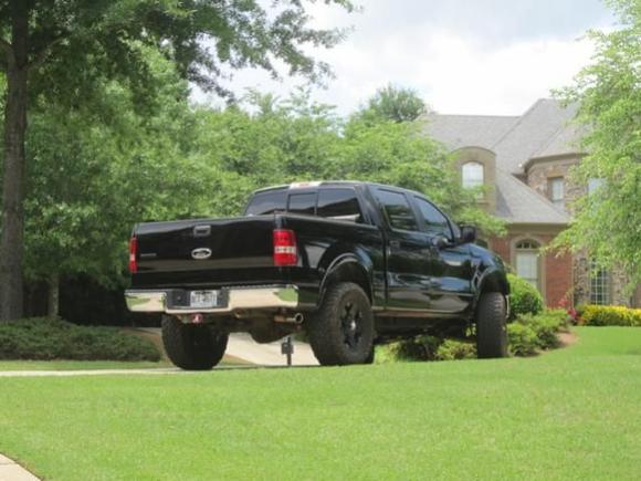 Black &amp; Chrome Ford Overlays, Black F150 Emblems