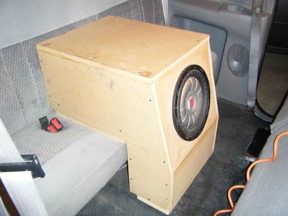 Custom sub box, not yet finished.