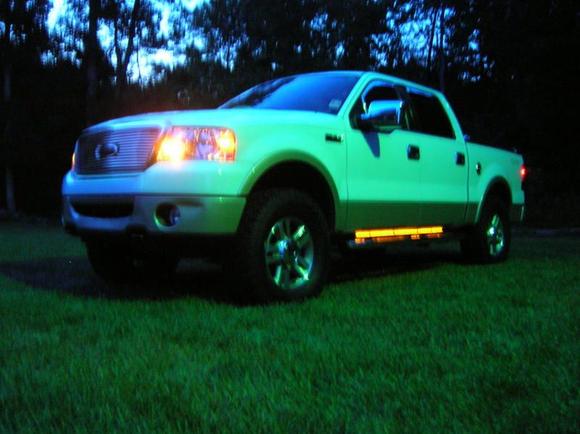 All lite up