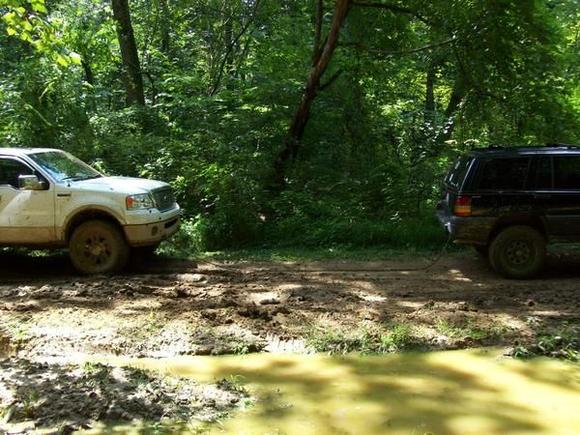 Our friend tied off to Ford4Evrer