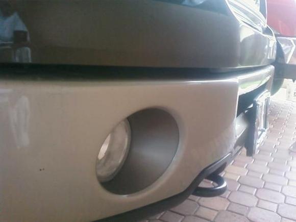 painted foglamp housing