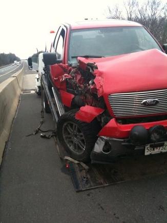 Truck Damage.  Truck was totaled.