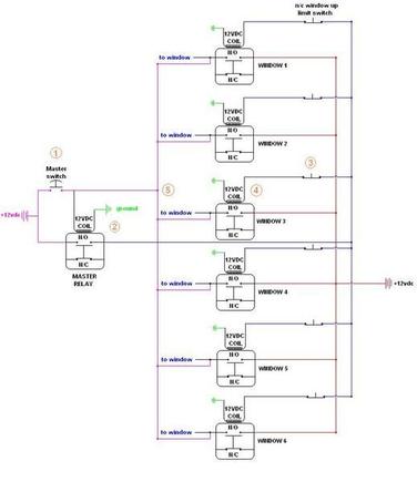 window relay circuit
