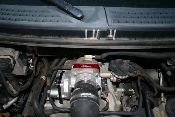 throttle body spacer and volant cold air intake