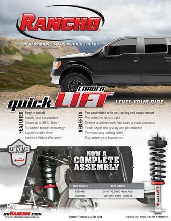 2" level for your 2015 2/4WD F-150.