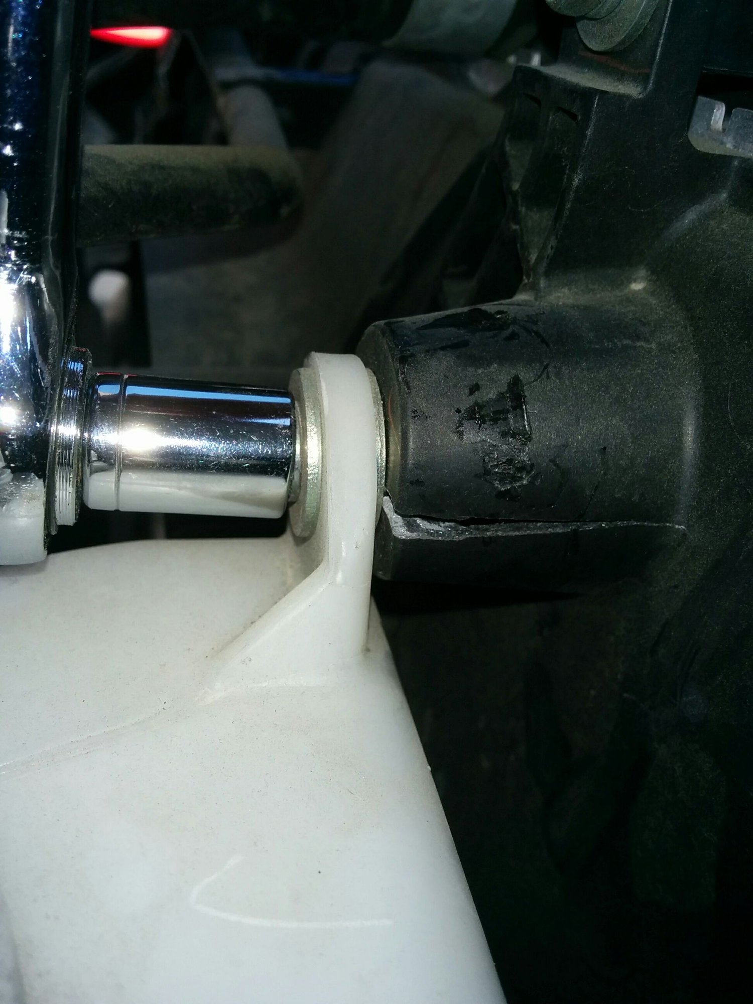 I cracked the bolt holding coolant reservoir tank. Unofficial Honda