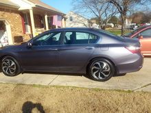To momma's new hotrod 2017 exl sedan!
If it was up to me it would have been a coupe v6, ralley red, aero, package, 
Holy crap we saved a mint buying this one, lol.
