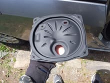 Cleaned up and painted the fuel pump cover...