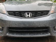 Hello Fit family 
Can someone do me a flavour?
I bought this baby last summer I knew it had some front end repair and the bumper is very slightly loose 
Does the gap between the grill and the hood look about right???