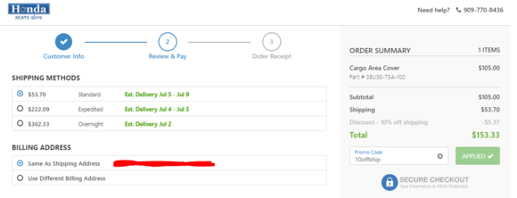 Marked up shipping cost, ridiculous.