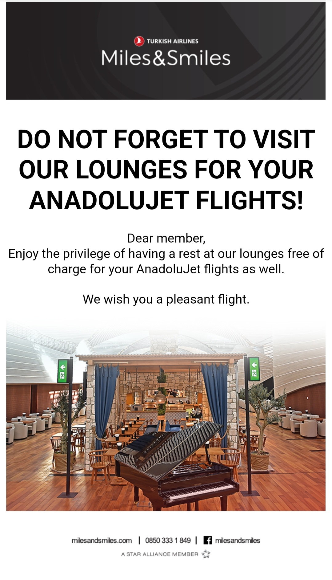 Lounge Access Is Back For Anadolujet