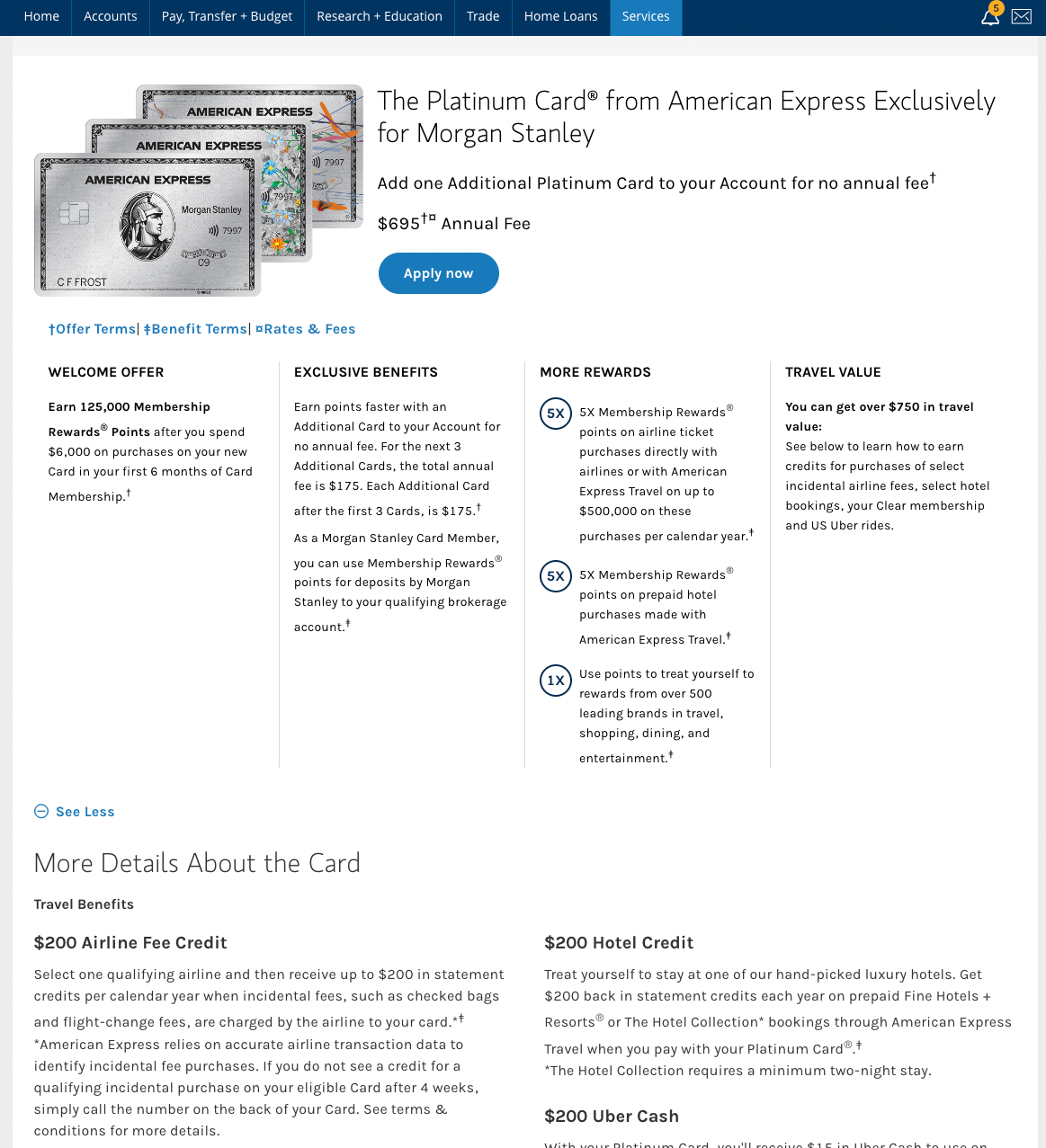 Morgan Stanley American Express Platinum Card - Page 15 - FlyerTalk Forums