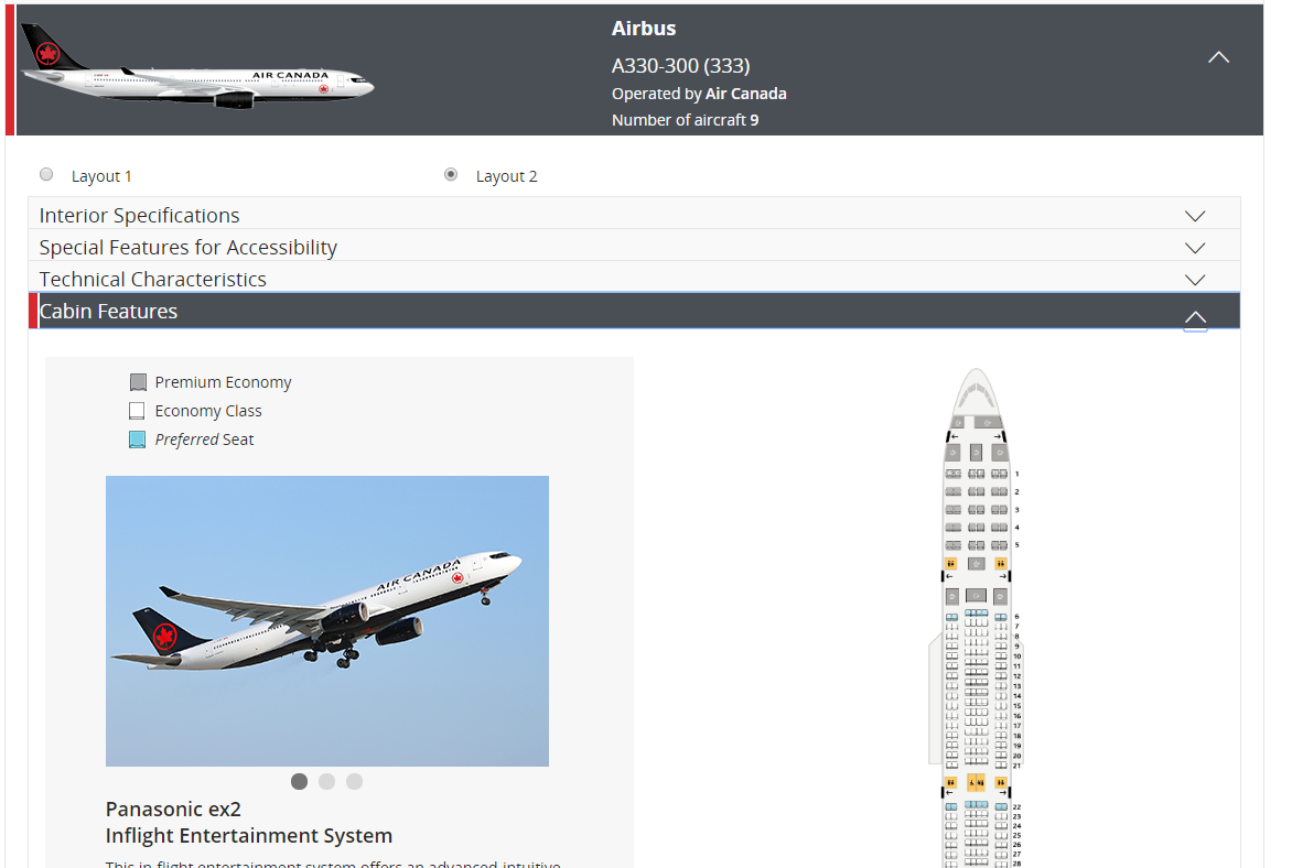 Air Canada Airbus A330 300 Refurbish Configuration Page 27