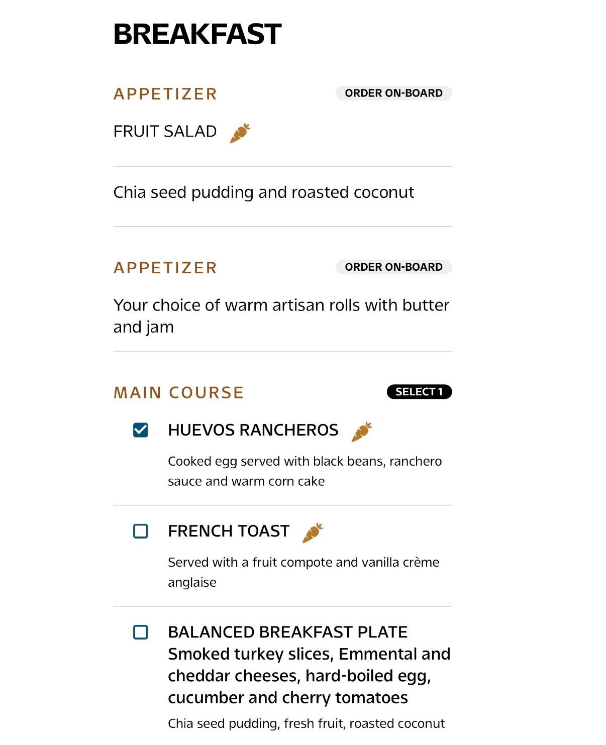 No parsley omelette, huevos rancheros instead. 