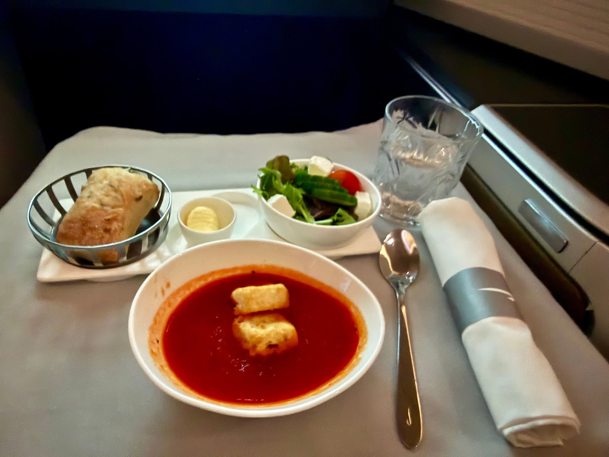 Thought the soup was fairly standard; not much to go wrong with. Could have used more bread - I�m a dipper!