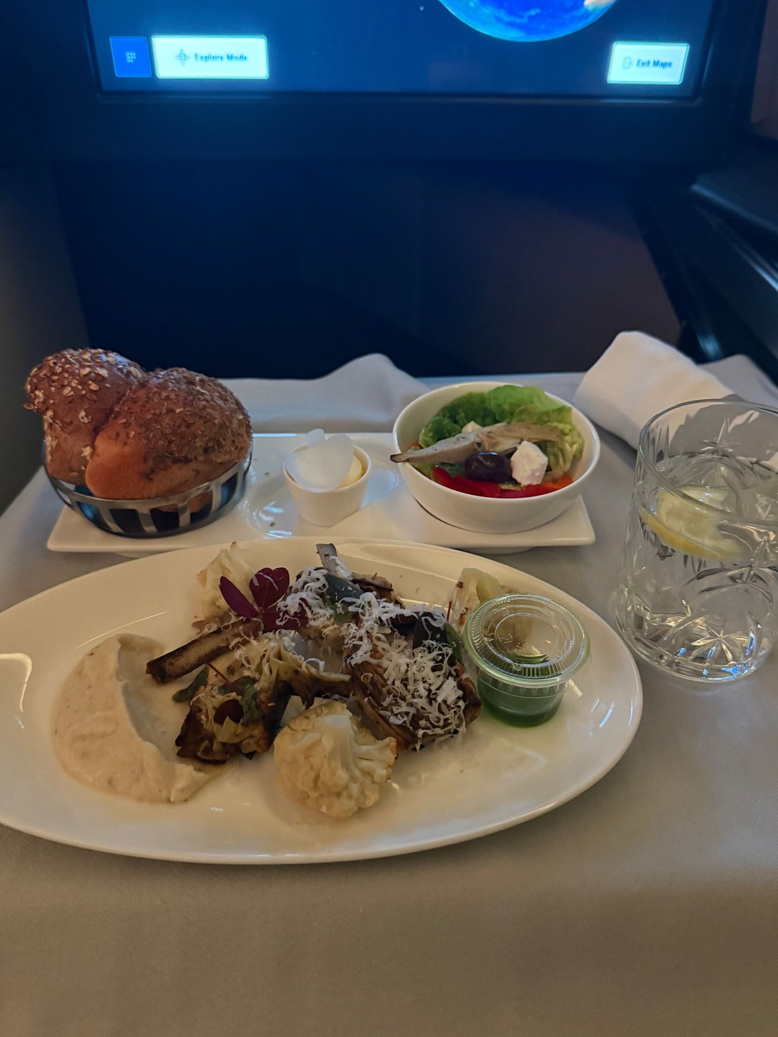 Cauliflower and artichoke. Wasn�t a fan. 