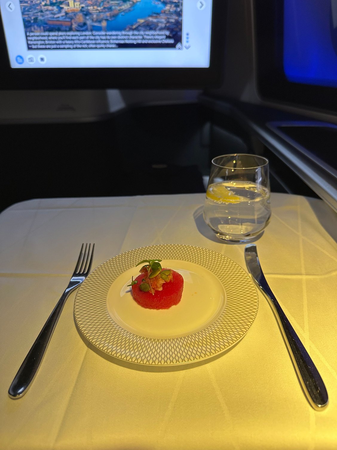 Second decent amuse in as many flights for me.