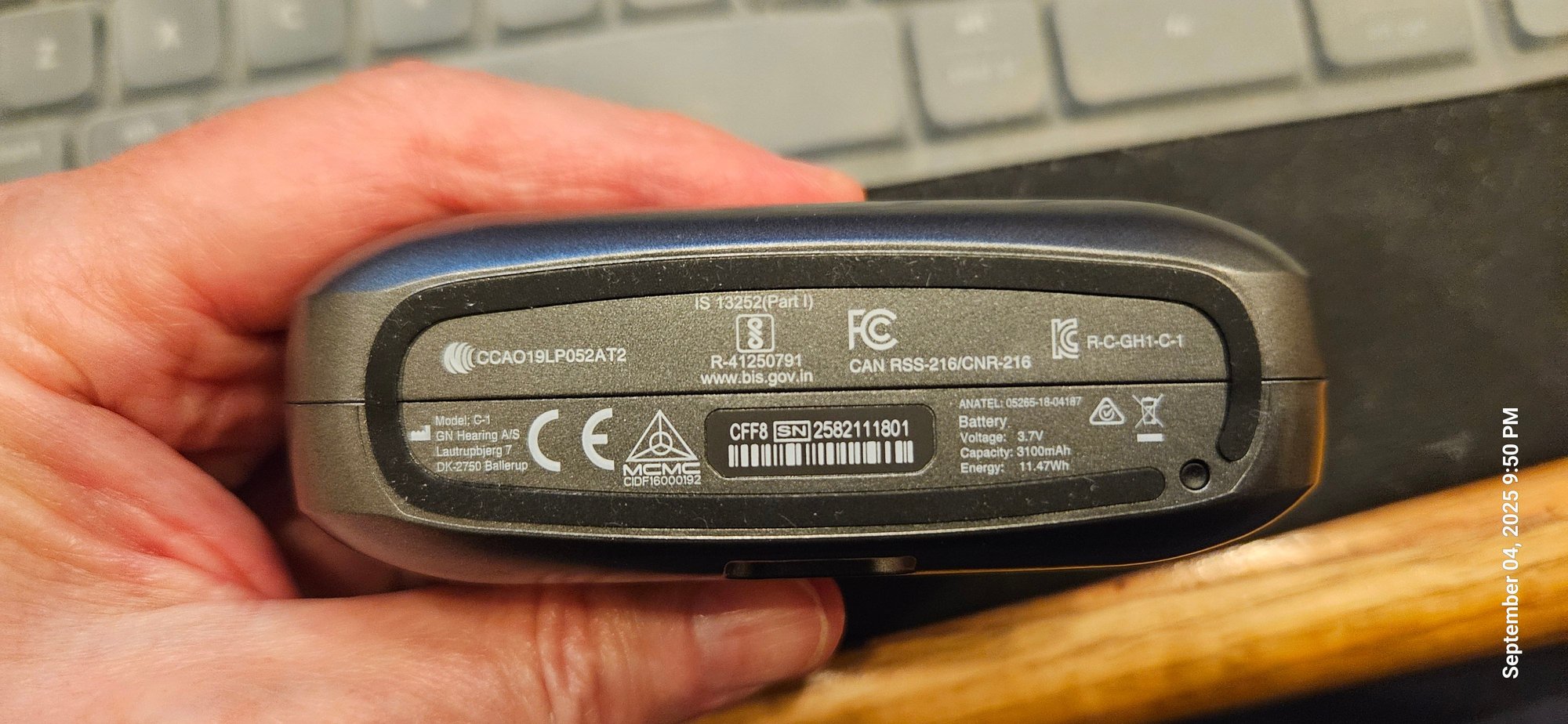 No CCC on bottom.   Capacity clearly marked.