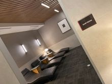 Quiet room , I chilled here for 15 minutes. They have wireless chargers in here !!!