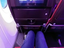 Legroom in the VS 787-9, seat 55A