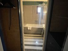 Baggage room to bathroom 