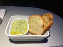 Ricotta and sweet pea pesto with crostini