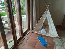 Kite & Teepee courtesy of our butler
