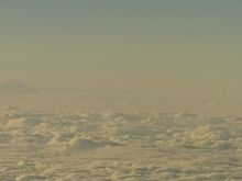 Fujisan on the upper right
