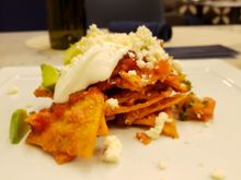 Chilaquiles for breakfast.