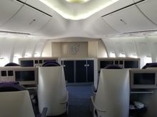 Business seats in the nose