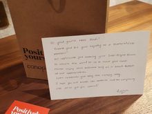 Elite status welcome note