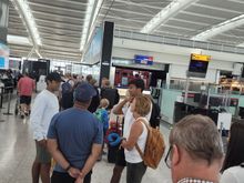This is the queue at LHR T5 South security