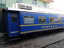 A view of the train ... or should I be more specific and say our car? We were seated on the opposite side of the train but at the very back