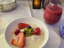 Bircher muesli with almond milk